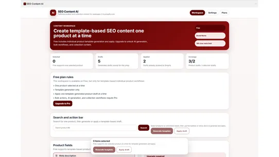 SEO Content AI screenshot