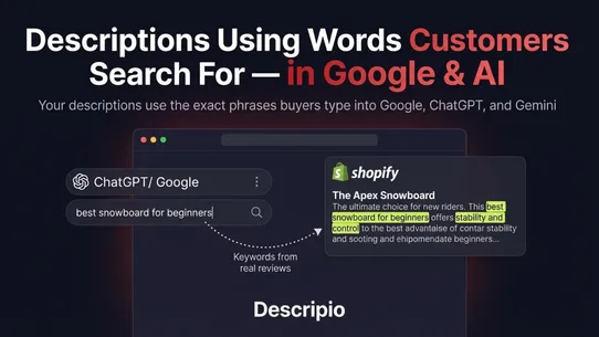 Descripio: AI Review Insights screenshot
