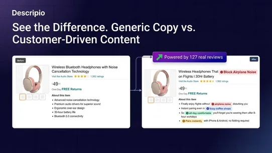 Descripio: AI Review Insights screenshot