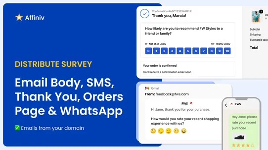 Affiniv Net Promoter Score NPS screenshot