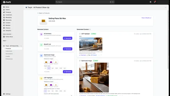 Twyk ‑ AI Product Glow‑Up screenshot