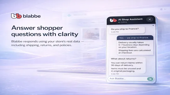 Blabbe: AI Shopping Assistant screenshot