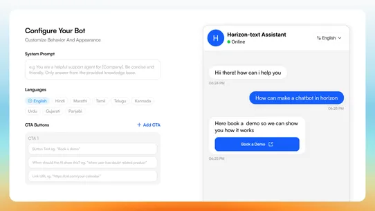 Horizon AI Chatbot screenshot