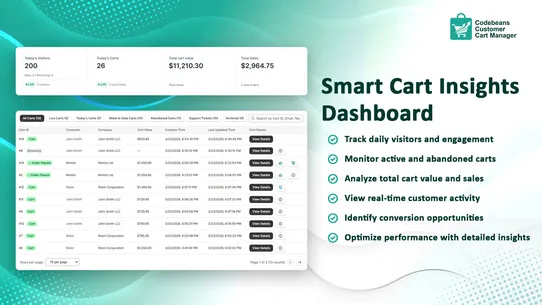CB Customer Cart Manager screenshot