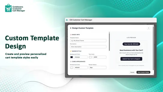CB Customer Cart Manager screenshot