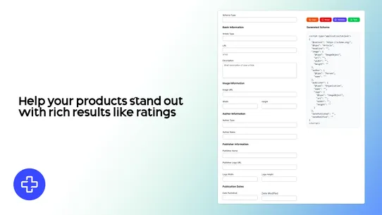 Schema Markup Generator Plus screenshot