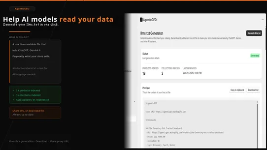 AgentiGEO screenshot
