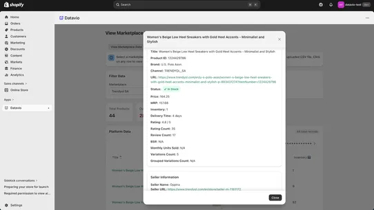 Datavio screenshot