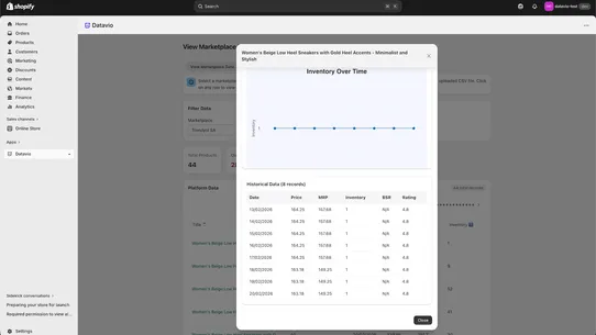 Datavio screenshot