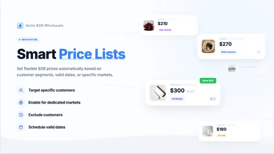 Actix B2B Wholesale Pricing screenshot
