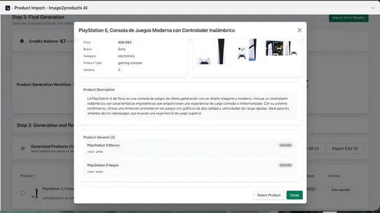 Image2products AI Agent screenshot