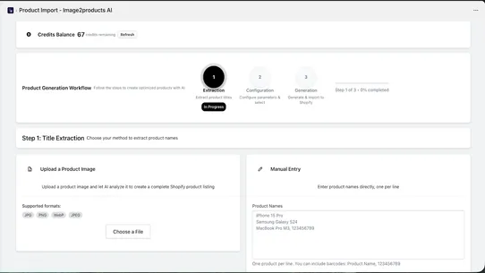 Image2products AI Agent screenshot