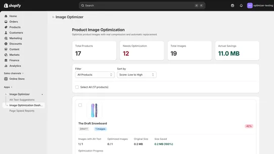 ALT AI Image Optimizer screenshot