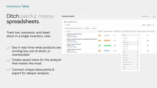 Synplex Inventory Planner screenshot