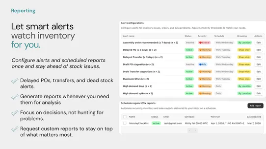 Synplex Inventory Planner screenshot