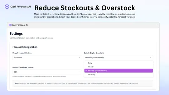 Opti Forecast AI screenshot