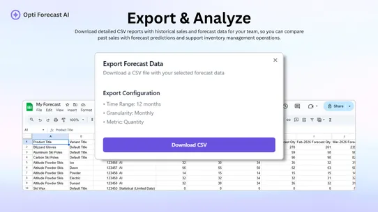 Opti Forecast AI screenshot