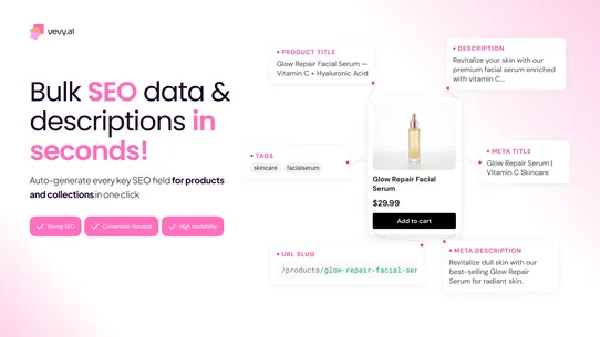 vevy AI Product Description screenshot
