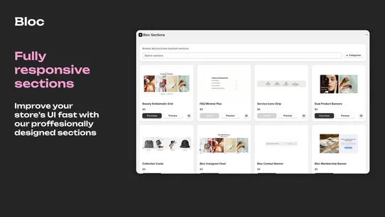 Bloc Sections: Theme Sections screenshot