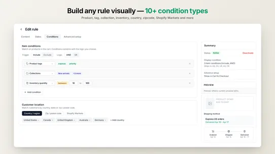 Revo: Estimated Delivery Date screenshot