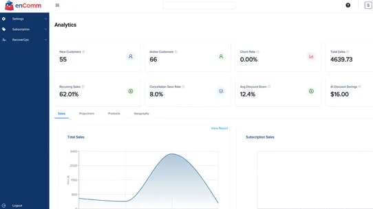 enComm Subscription &amp; Recovery screenshot