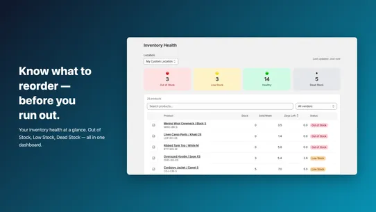 SimpleStock ‑ Low Stock Alert screenshot
