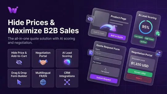 Wezy Request Quote, Hide Price screenshot