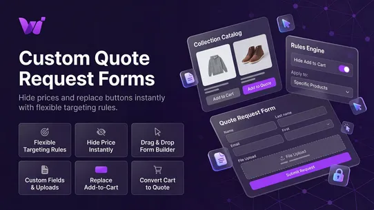 Wezy Request Quote, Hide Price screenshot