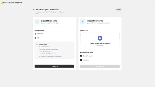 Noon Reviews Importer screenshot