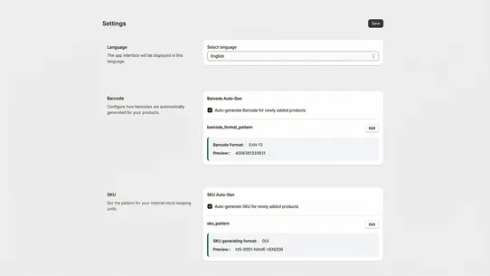 My Barcodes Generator screenshot