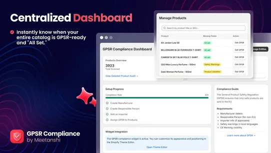 Meetanshi EU GPSR Compliance screenshot