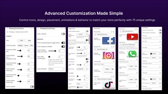 Float: Social Icons &amp; CTA screenshot