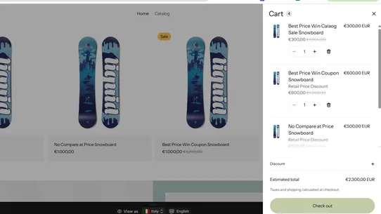 Retail Price Discount screenshot
