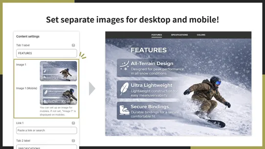 UR: Feature Image Tab Slider screenshot