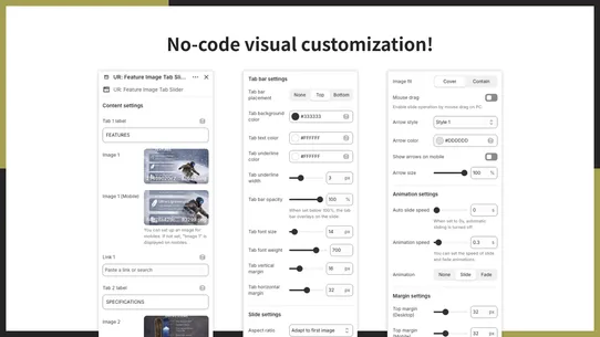 UR: Feature Image Tab Slider screenshot