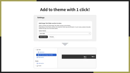 UR: Feature Image Tab Slider screenshot