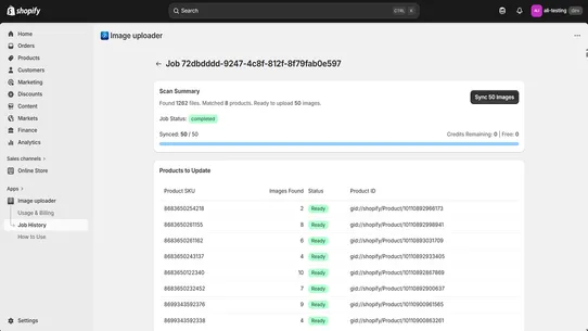 SyncFlow ‑ Image Uploader screenshot