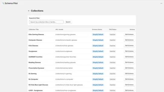 Schema Pilot screenshot
