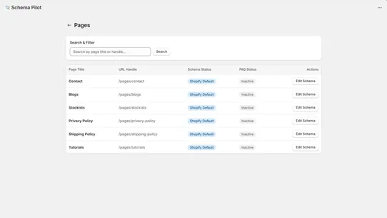 Schema Pilot screenshot