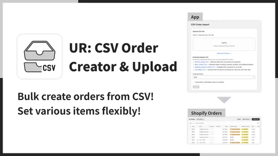 UR: CSV Order Creator &amp; Upload screenshot
