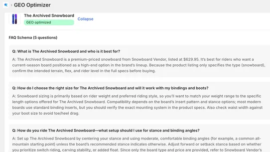 ShopSEO AI screenshot