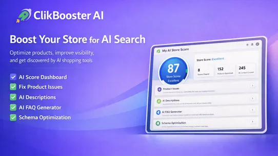 ClikBooster AI Store Optimizer screenshot