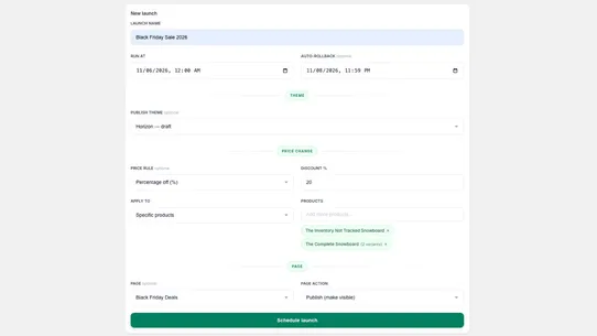 Launch Flow screenshot