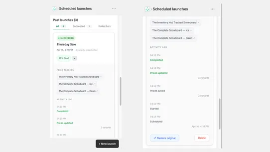 Launch Flow screenshot