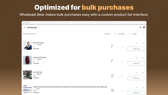 Wholesale Bear ‑ Bulk Discount screenshot