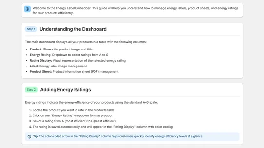 EcomEssentials: Energy Labels screenshot