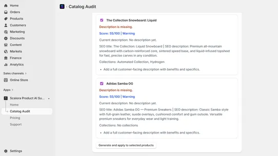 Scalora Product Ai Suite screenshot