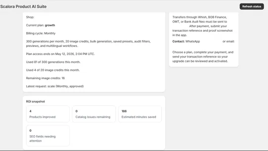 Scalora Product Ai Suite screenshot
