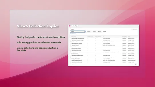 View6 Collection Copilot screenshot