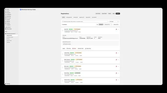Wholesale Harmony screenshot